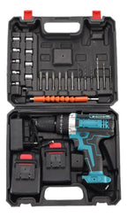 Kit Taladro Inalámbrico + Maletín (2 Baterías y Accesorios)